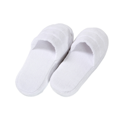 Тапочки велюровые Lotus - White открытый носок, , 5