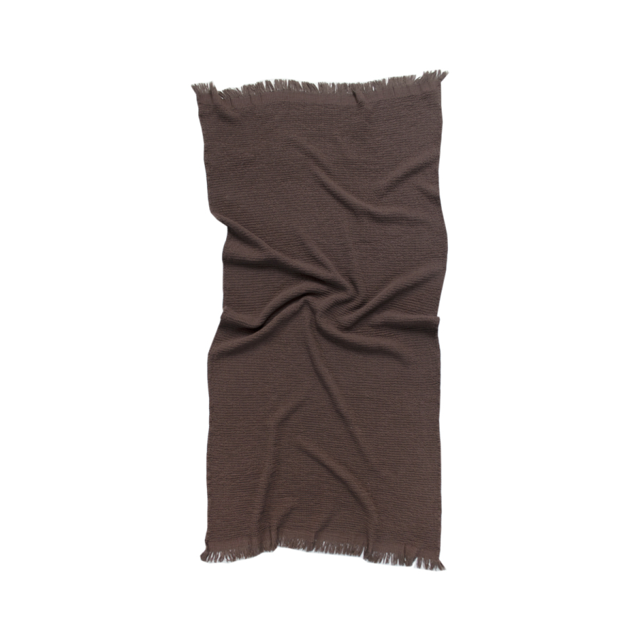 Полотенце Lotus Home - Rius dark brown темно-коричневый 90*170
