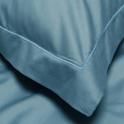 Постельное белье сатин Lotus Home - Dakota Modern синий евро, , 4