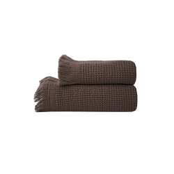 Полотенце Lotus Home - Rius dark brown темно-коричневый 50*100, , 8