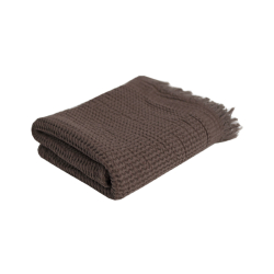 Полотенце Lotus Home - Rius dark brown темно-коричневый 90*170, , 7