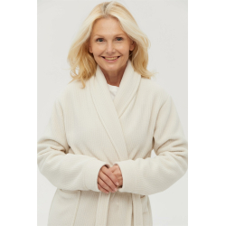 Халат unisex Lotus Home - Bold New Microcotton off white махровый M, , 5