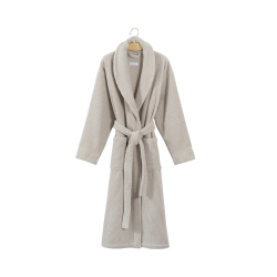 Халат unisex Lotus Home - Bold New Microcotton beige махровый S, , 7