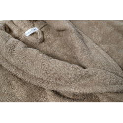 Халат махровый unisex Lotus Home - Basic New Line бежевый XL, , 4