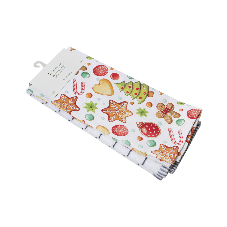 Набор полотенец Lotus Home - Christmas Sweets 40*60 (2шт.)