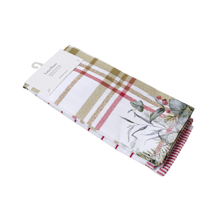 Набор полотенец Lotus Home - Holiday Greenery 40*60 (2шт.)