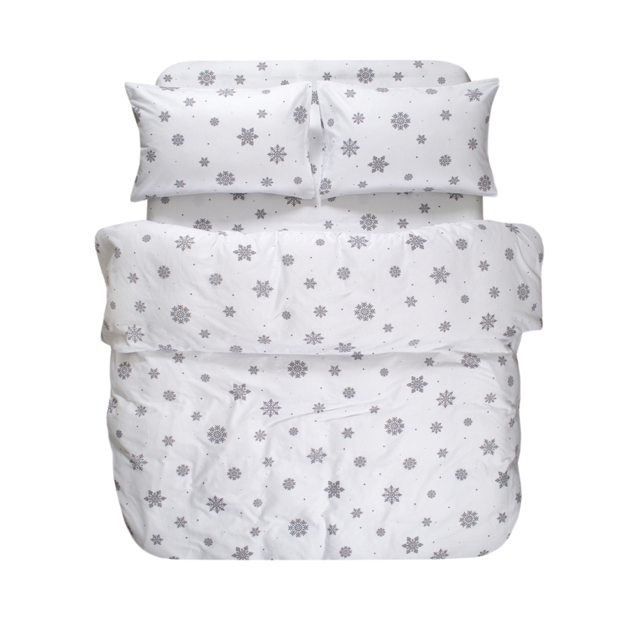 Постельное белье Lotus Home Фланель - Crystal Snow евро