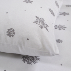 Постельное белье Lotus Home Фланель - Crystal Snow евро, , 5