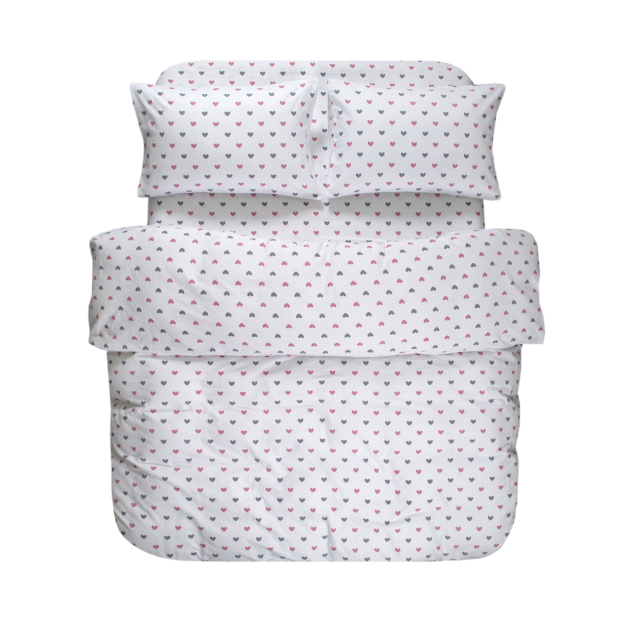 Постельное белье Lotus Home Фланель - Small Hearts евро