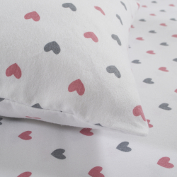 Постельное белье Lotus Home Фланель - Small Hearts евро, , 5