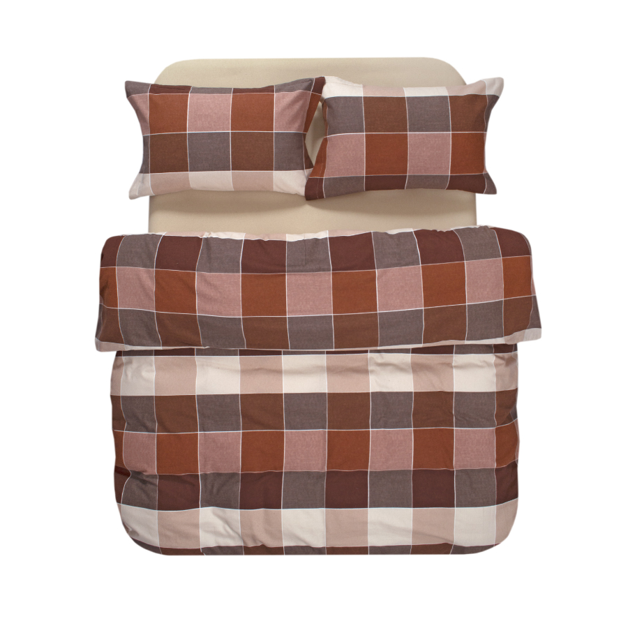 Постельное белье Lotus Home Фланель - Lucca коричневый евро