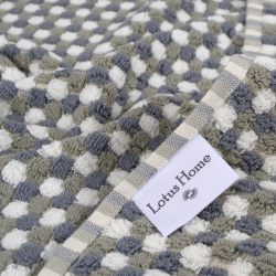 Полотенце Lotus Home - Ruta grey серый 50*70, , 4