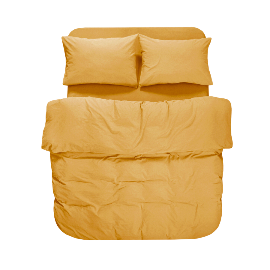 Постельное белье Lotus Home Washed cotton - Kansas желтый евро