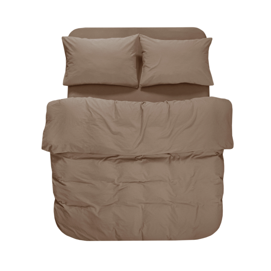 Постельное белье Lotus Home Washed cotton - Kansas коричневый евро