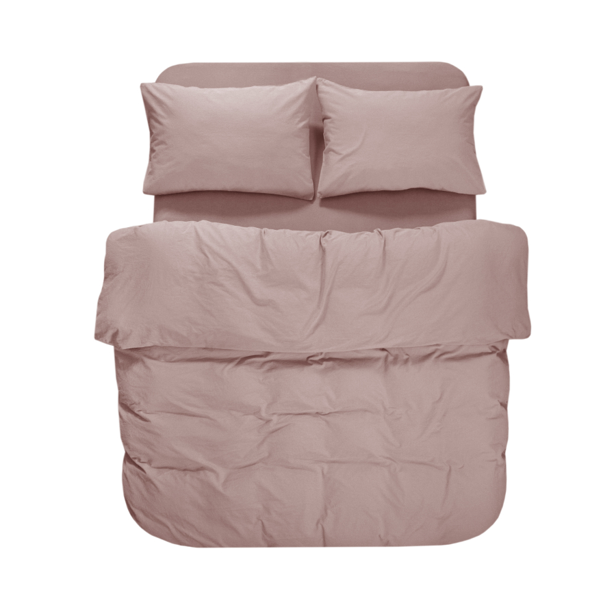 Постельное белье Lotus Home Washed cotton - Kansas пудровый евро