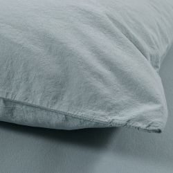 Постельное белье Lotus Home Washed cotton - Kansas голубой евро, , 4
