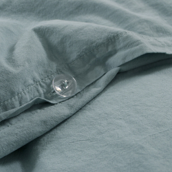 Постельное белье Lotus Home Washed cotton - Kansas голубой евро, , 5