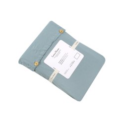 Постельное белье Lotus Home Washed cotton - Kansas голубой евро, , 6