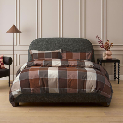 Постельное белье Lotus Home Фланель - Lucca коричневый евро, , 3