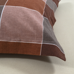 Постельное белье Lotus Home Фланель - Lucca коричневый евро, , 5