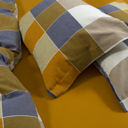 Постельное белье Lotus Home Фланель - Lucca горчичный евро, , 4