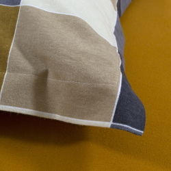 Постельное белье Lotus Home Фланель - Lucca горчичный евро, , 5