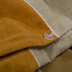 Постельное белье Lotus Home Фланель - Lucca горчичный евро, , 7