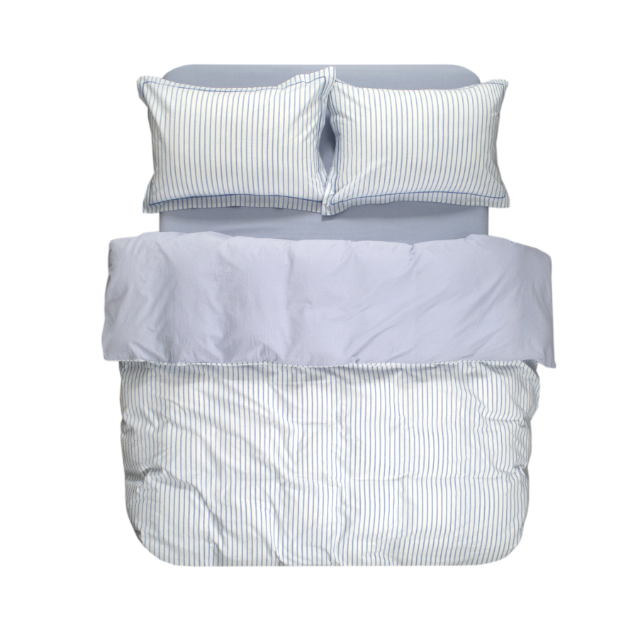 Постельное белье Lotus Home - Timeless голубой семейный