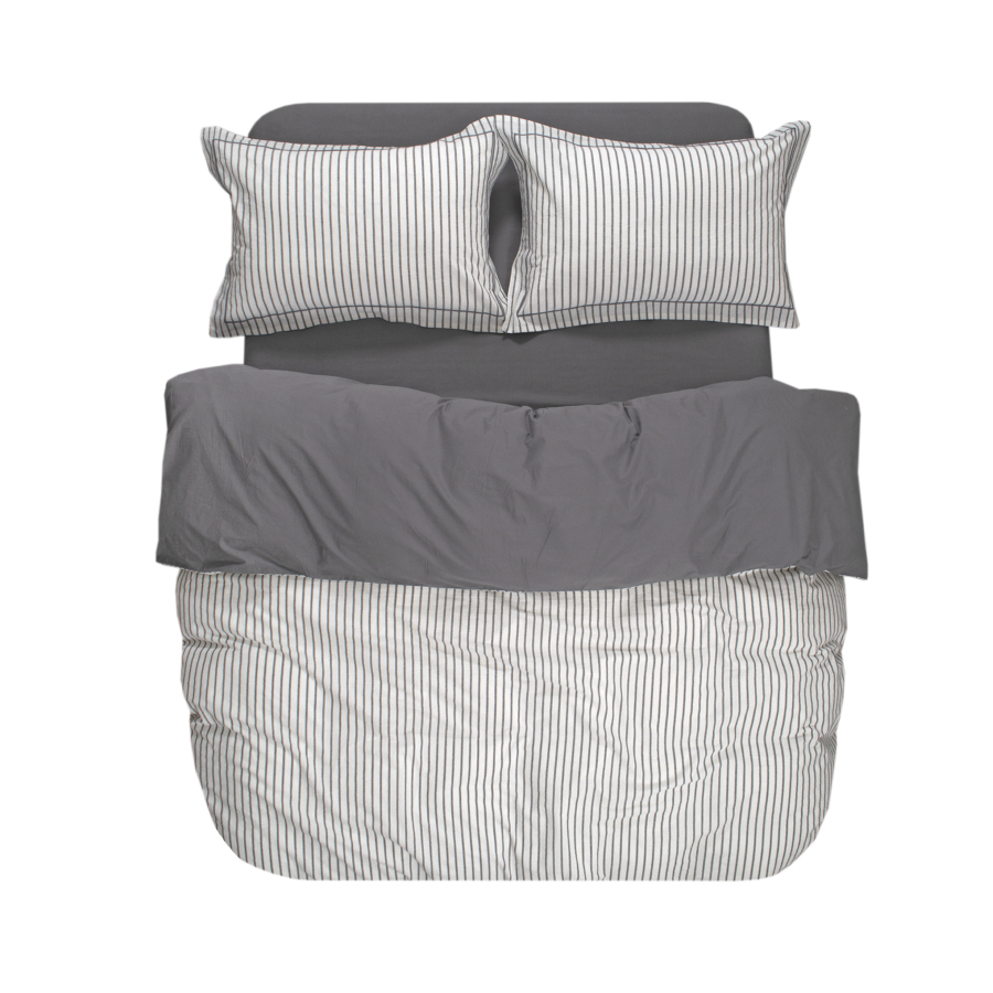 Постельное белье Lotus Home - Timeless антрацит полуторный