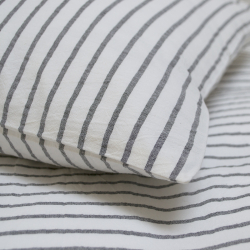 Простынь на резинке с наволочками Lotus Home - Timeless антрацит 160*200+50*70 (2), , 5