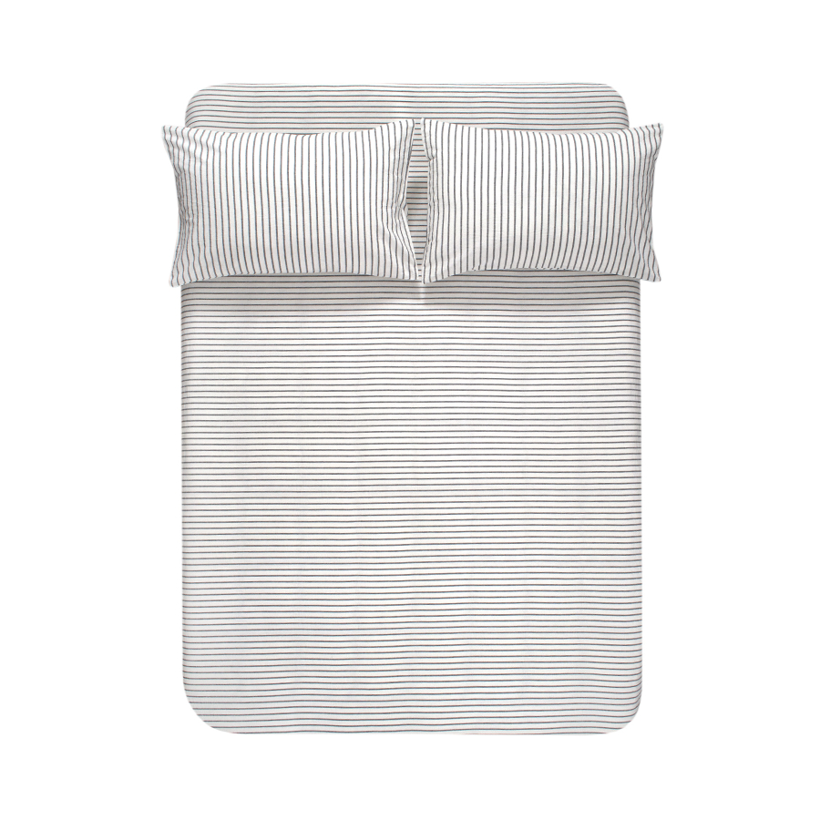 Простынь с наволочками Lotus Home - Timeless антрацит 240*260