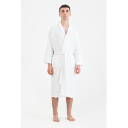 Халат Lotus Home - Waffle white 3XL, , 5