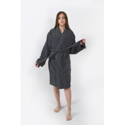 Халат-кимоно Lotus Home - Vera антрацит L/XL, , 5