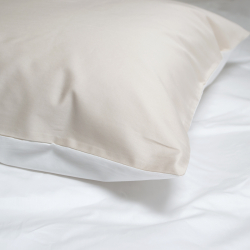 Постельное белье сатин premium 300ТС Lotus Home - Florida бежевый семейный, , 4