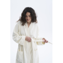 Халат-кимоно Lotus Home - Vera кремовый S/M, , 5