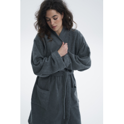 Халат-кимоно Lotus Home - Vera деним S/M, , 4