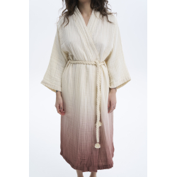 Халат Lotus Home - Nitra muslin beige S/M, , 5