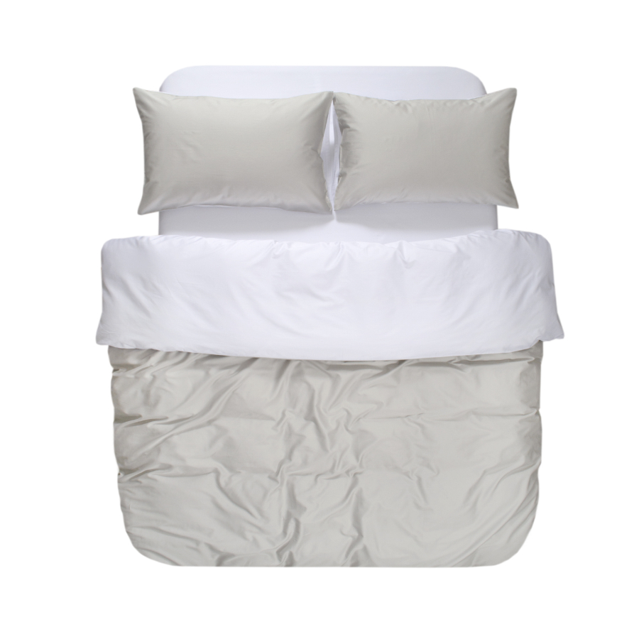 Постельное белье сатин premium 300ТС Lotus Home - Florida серый евро