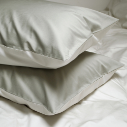 Постельное белье сатин premium 300ТС Lotus Home - Florida оливковый евро, , 3