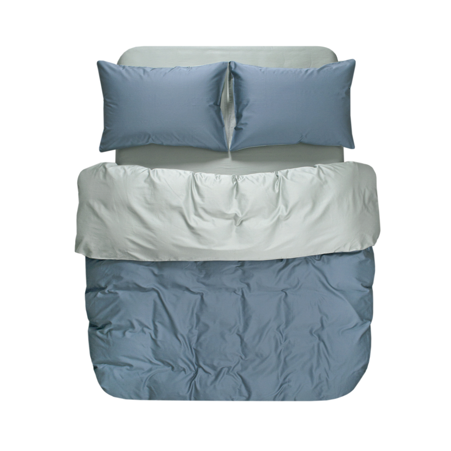 Постельное белье сатин premium 300ТС Lotus Home - Florida деним евро