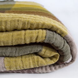 Покрывало Lotus Home - Lucca muslin горчичный 240*260, , 4