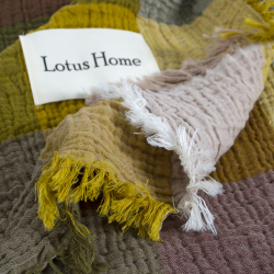 Покрывало Lotus Home - Lucca muslin горчичный 240*260, , 5