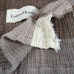 Покрывало Lotus Home - Lucca muslin коричневый 240*260, , 5