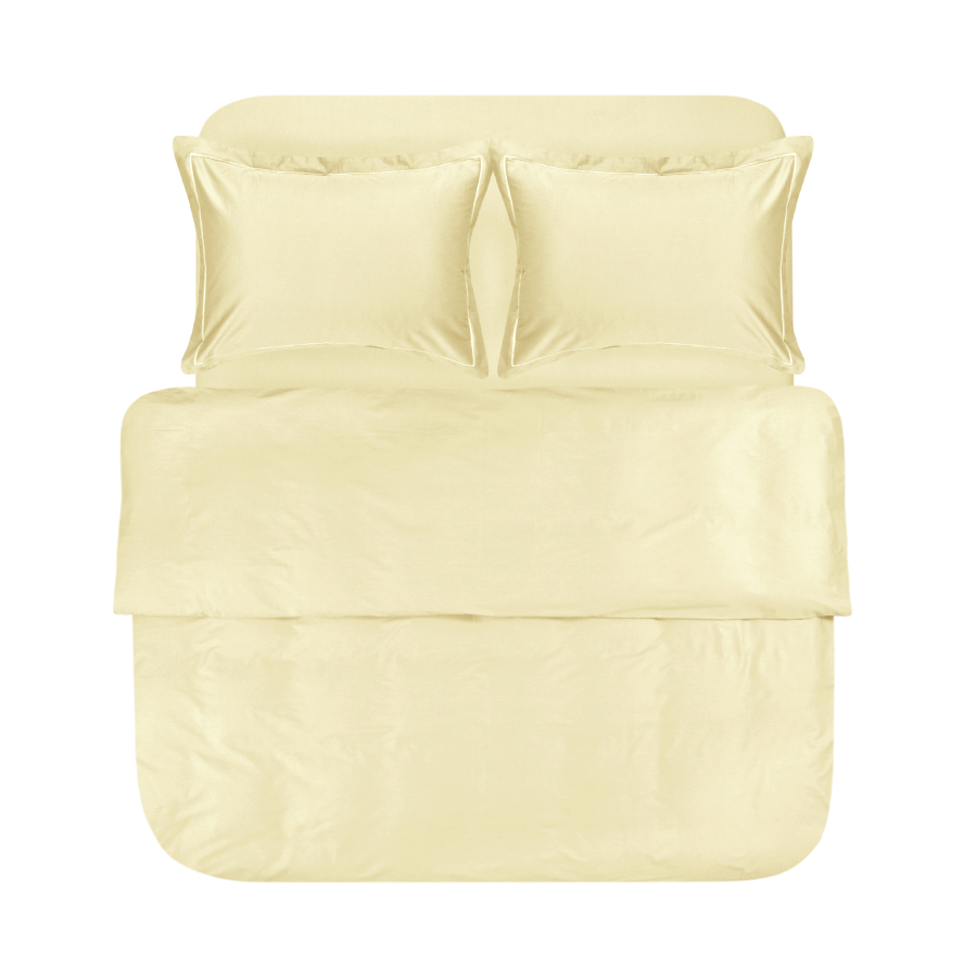 Постельное белье сатин Lotus Home - Dakota Modern масляно-желтый полуторный
