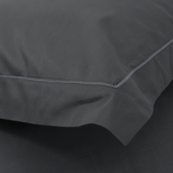 Наволочки сатин Lotus Home - Dakota Modern антрацит 50*70+5 (2 шт), , 3