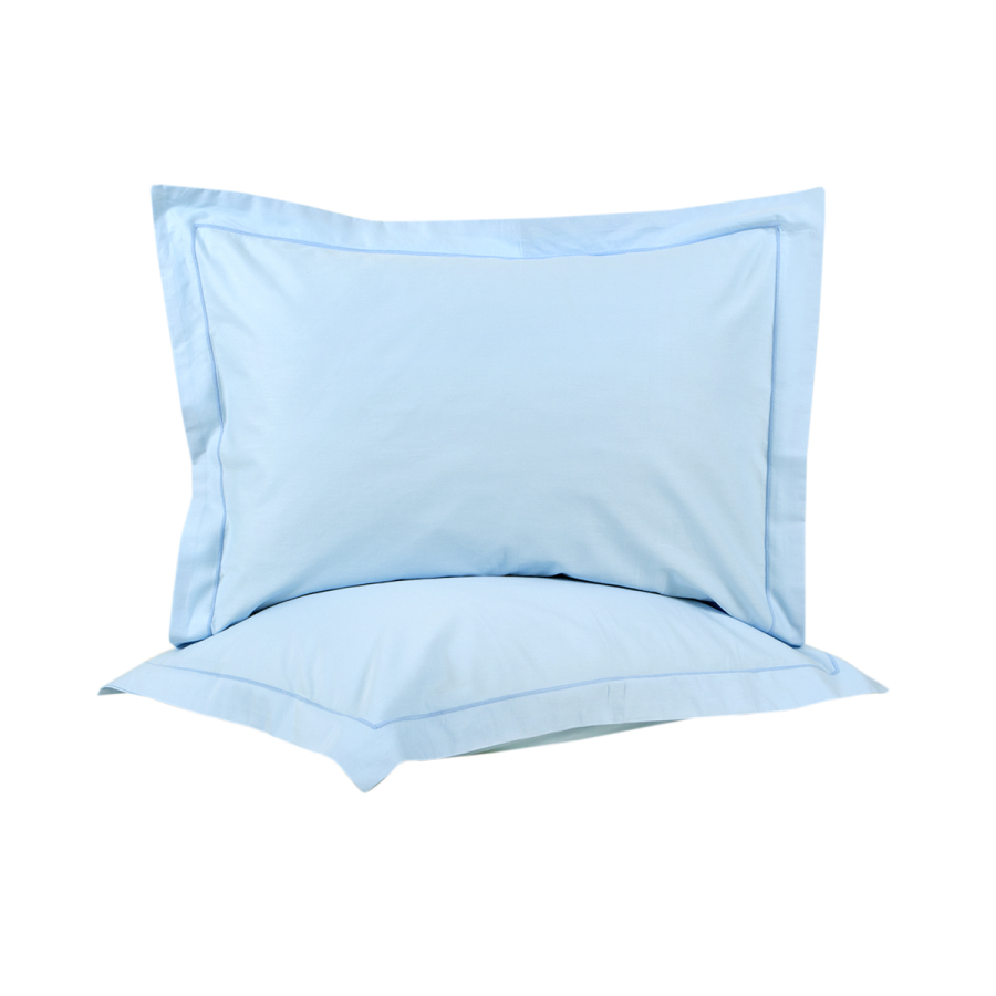 Наволочки сатин Lotus Home - Dakota Modern голубой 50*70+5 (2 шт)