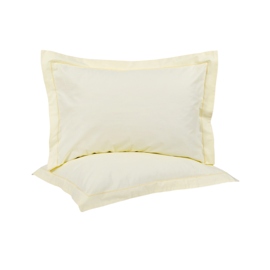 Наволочки сатин Lotus Home - Dakota Modern масляно-желтый 50*70+5 (2 шт)