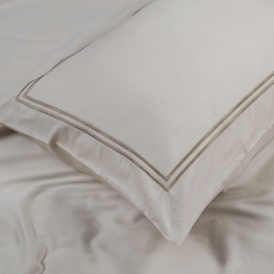 Постільна білизна Dantela Vita сатин з вишивкою - Imge bej бежевий сімейний, , 7