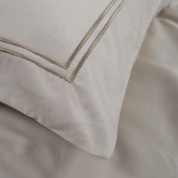 Постільна білизна Dantela Vita сатин з вишивкою - Imge bej бежевий сімейний, , 8