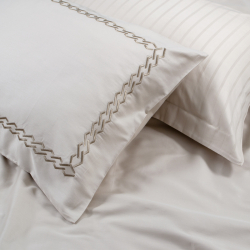 Постільна білизна Dantela Vita сатин з вишивкою - Nuans bej бежевий сімейний, , 7